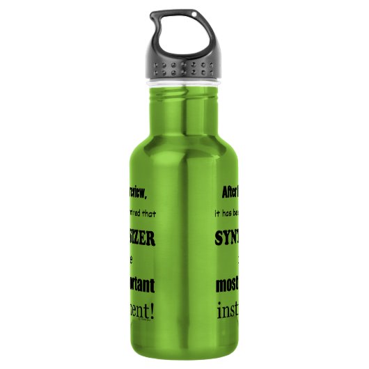 Synthesizer Belangrijkste instrument Waterfles (Achterkant)