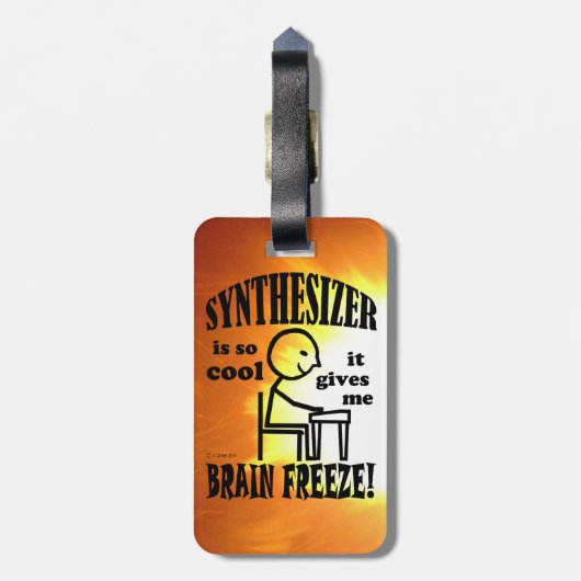 Synthesizer, Brain Freeze Bagagelabel (Achterkant verticaal)