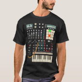 Synthesizer en drummachine van Mewzeek T T-shirt (Voorkant)