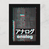 Synthesizer Glitch Japans analoog Modulair Syndroo Briefkaart (Voorkant)