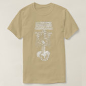 Synthesizer Head Skeleton Nerd Producer Studio Ana T-shirt (Design voorkant)