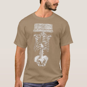 Synthesizer Head Skeleton Nerd Producer Studio Ana T-shirt
