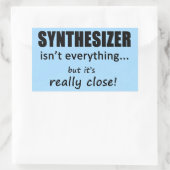 Synthesizer is niet alles rechthoekige Sticker (Tas)