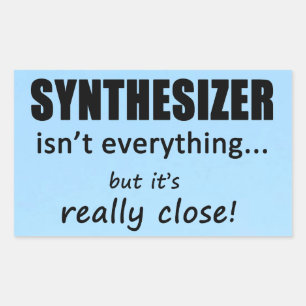 Synthesizer is niet alles rechthoekige Sticker