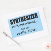 Synthesizer is niet alles rechthoekige Sticker (Envelop)