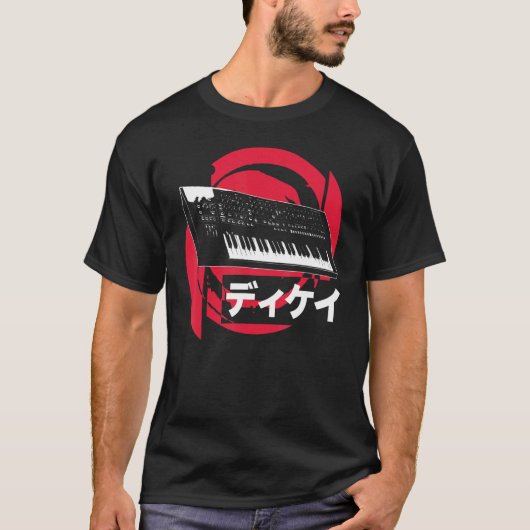 Synthesizer Japanse analoge synthgolf Techno Synth T-shirt (Voorkant)