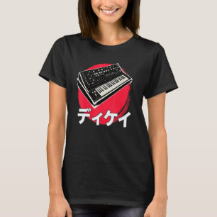 Synthesizer Japanse analoge synthgolf Techno Synth T-shirt
