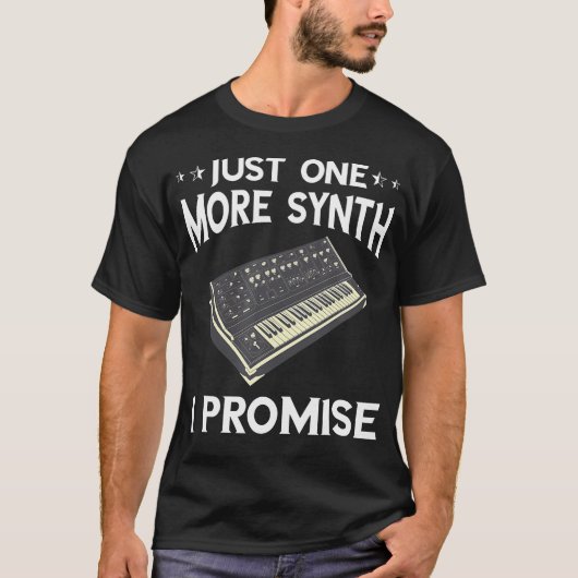 Synthesizer Just One More Synth Modulaire Synthesi T-shirt (Voorkant)