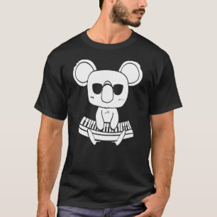Synthesizer Keyboard Instrument Koala als toetsenb T-shirt