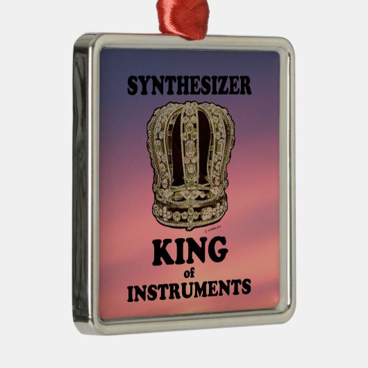 Synthesizer King of Instruments Metalen Ornament (Rechts)