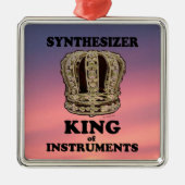 Synthesizer King of Instruments Metalen Ornament (Voorkant)