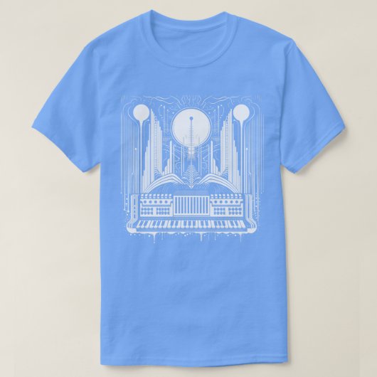 Synthesizer Kunst T-shirt (Design voorkant)