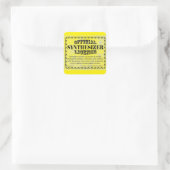 Synthesizer License Square Sticker (Tas)