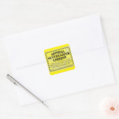 Synthesizer License Square Sticker (Envelop)