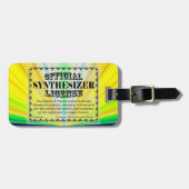 Synthesizer-licentie Bagagelabel (Voorkant horizontaal)