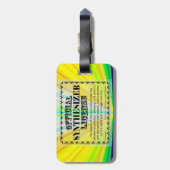 Synthesizer-licentie Bagagelabel (Achterkant verticaal)