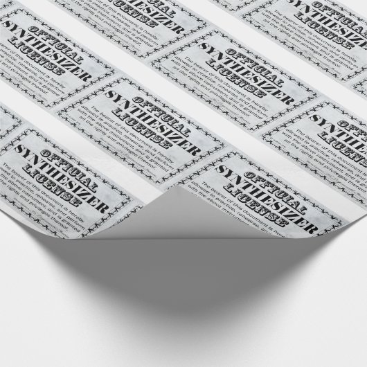 Synthesizer-licentie Cadeaupapier (Hoek)