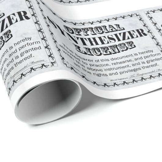 Synthesizer-licentie Cadeaupapier (Rol Hoek)
