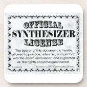 Synthesizer-licentie Drankjes Onderzetter (Voorkant)