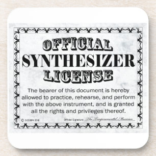 Synthesizer-licentie Drankjes Onderzetter