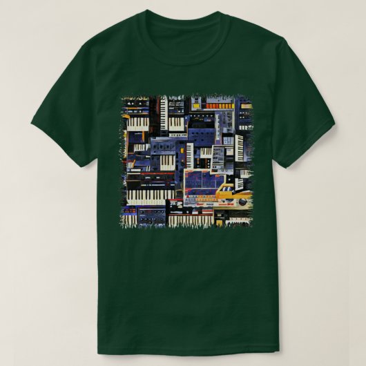 Synthesizer Lover Artwork T-shirt (Design voorkant)