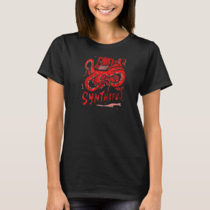 Synthesizer Octopus Analoog DJ Nerd Producer Daw S T-shirt