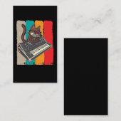 Synthesizer Retro Cat modulair analoog syndroom Visitekaartje (Voorkant / Achterkant)