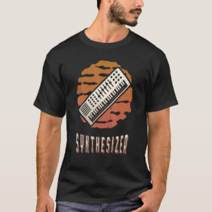 Synthesizer  Retro Classic Sunset Music T-shirt
