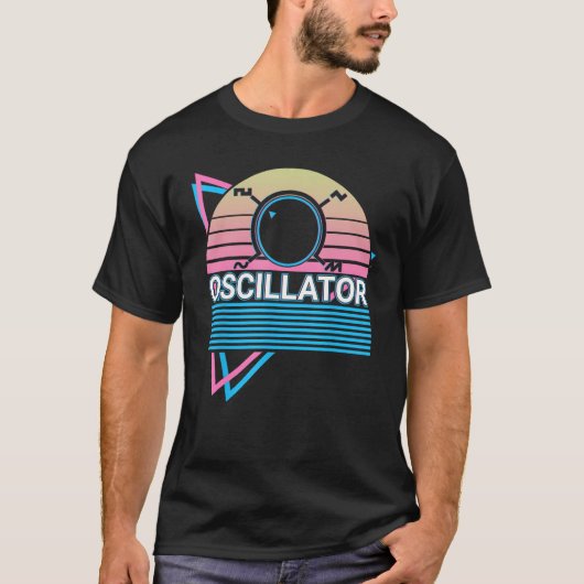Synthesizer Synth Electronic Musician Oscillator T-shirt (Voorkant)