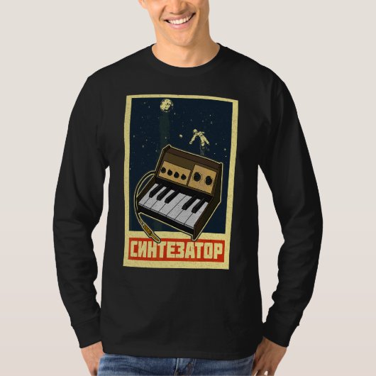 Synthesizer Synth Keyboard Electronic Musicians Mo T-shirt (Voorkant)