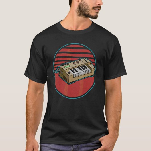 Synthesizer Synth Keyboard Electronic Musicians Mo T-shirt (Voorkant)