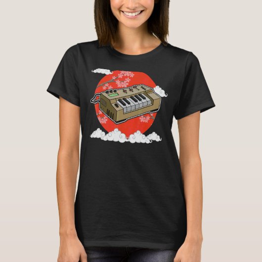 Synthesizer Synth Keyboard Electronic Musicians Mo T-shirt (Voorkant)