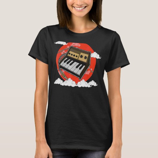Synthesizer Synth Keyboard Electronic Musicians Mo T-shirt (Voorkant)
