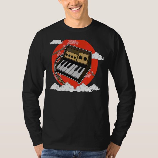 Synthesizer Synth Keyboard Electronic Musicians Mo T-shirt (Voorkant)