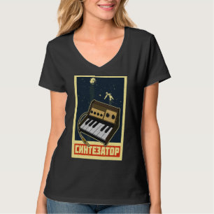 Synthesizer Synth Keyboard Electronic Musicians Mo T-shirt