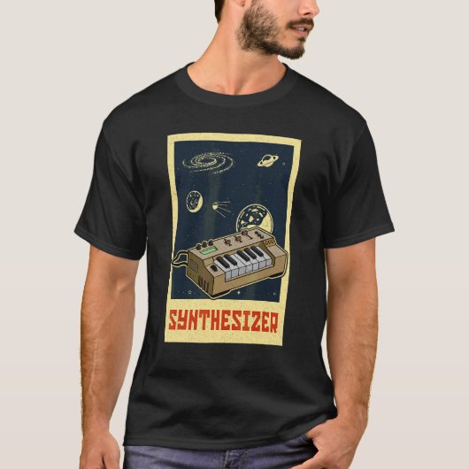 Synthesizer Synth Keyboard Electronic Musicians Mo T-shirt (Voorkant)