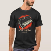 synthesizer techno instrument Japans T-shirt (Voorkant)