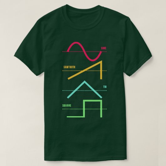 Synthesizer Techno Modulaire Synth Analoog T-shirt (Design voorkant)