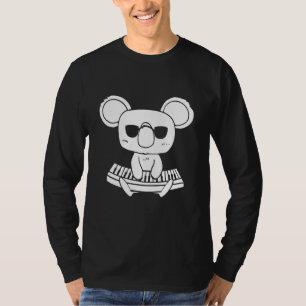 Synthesizer Toetsenbord Instrument Koala Als Toets T-shirt