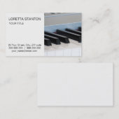 Synthesizer toetsenbord visitekaartje (Voorkant / Achterkant)