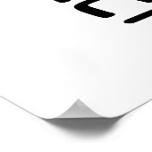 Synthesizer voelt de muziek poster (Hoek)