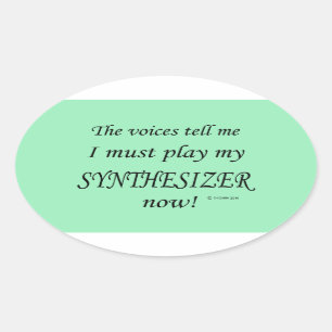 Synthesizer Voices zegt dat Ovaal Sticker moet spe