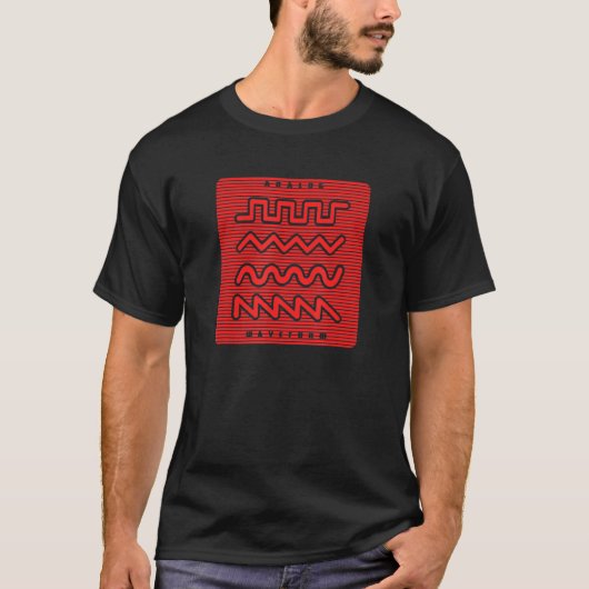 Synthesizer Waveform 1 T-shirt (Voorkant)