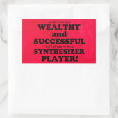 Synthesizer Wealge & Succesvolle rechthoekige muis Sticker (Tas)