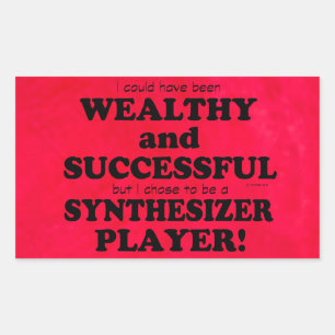 Synthesizer Wealge & Succesvolle rechthoekige muis Sticker