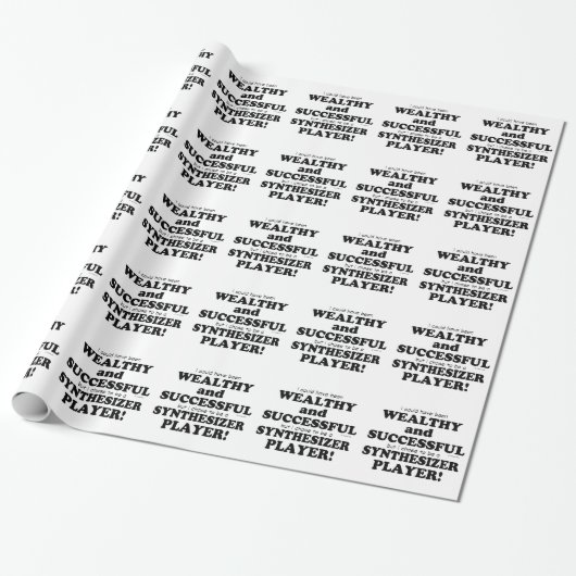 Synthesizer Wealthy & Succesvol Cadeaupapier (Uitgerold)