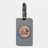 Synthesizer - Wereld draait rond Bagagelabel (Achterkant verticaal)