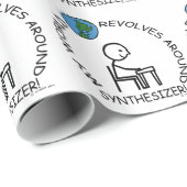 Synthesizer - Wereld draait rond Cadeaupapier (Rol Hoek)