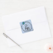 Synthesizer - World Revolves around Square Sticker (Envelop)