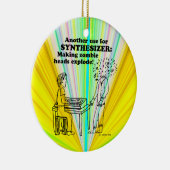 Synthesizer Zombie Explode Keramisch Ornament (Rechts)